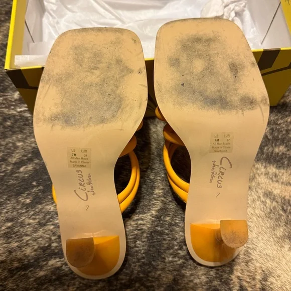 CIRCUS NY Sam Edelman Savanna Strappy Sandal orange citrus - Picture 4 of 6